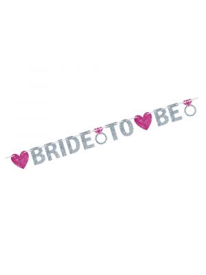 Bride to Be Silver Banner