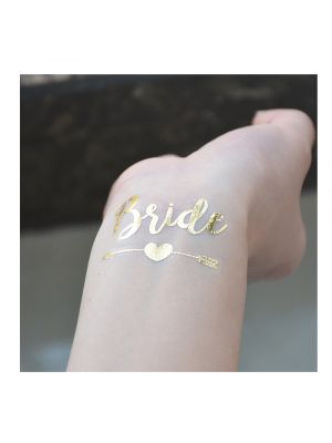 Gold Bride Arrow Tattoo