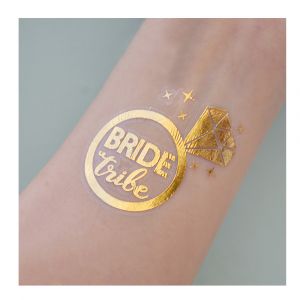 Gold Bride Tribe Diamond Ring Tattoo
