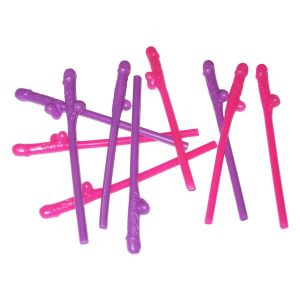 Hot Pink Willy Straws
